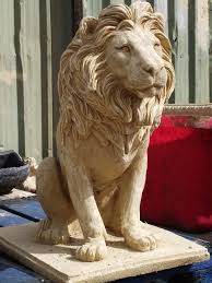 Very Large Stone Lion Statue