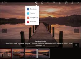 full featured image viewer gallery