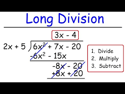 Polynomials Long Division