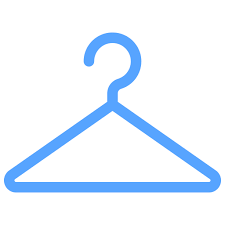 Clothes Hanger Generic Blue Icon