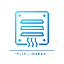 Air Vent Gradient Linear Vector Icon