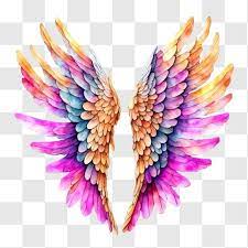 Powerful Angel Wings Art Png