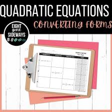 Converting Forms Of A Quadratic