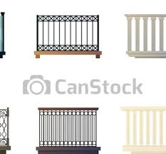 Balcony Railings Design Flat Icons