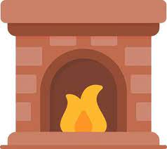 Brick Fireplace Vector Art Icons And
