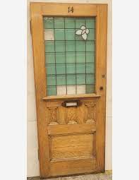 Art Deco Solid Oak Front Door With