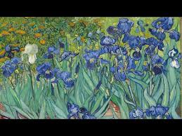 Studying The Famed Irises Painting