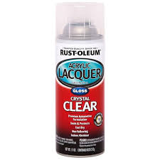 11 Oz Acrylic Lacquer Gloss Clear Spray Paint 6 Pack