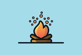 Camp Fire Icon Vector Art Icons And