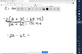 Solve Each Problem Using Two Variables
