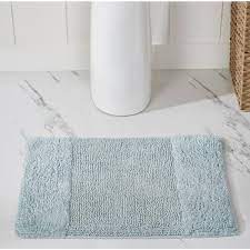 Better Trends 34 In X 21 In Blue Cotton Bath Rug Bagd3pc172021bl