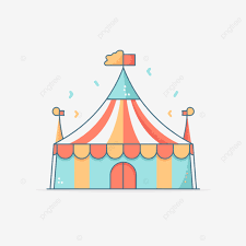 Icon Circuism Circus Tent Vector A