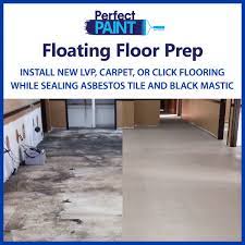 Perfectpaint Floorprep Seal Asbestos And Mastics For Installation Of New Carpet Lvp And Floating Floors 2 Gallons Light Grey
