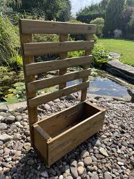 Arron Garden Planter Box With Trellis