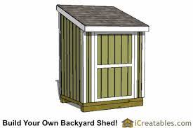 5x6 Lean To Shed Plans Icreatables Sheds