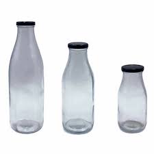 Glass Milk Juice Candy Bottle Top