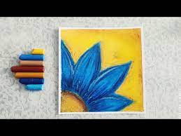 Easy Oil Pastel Drawing A Flower