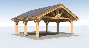 nb 53 heavy timber carport 24 x 24