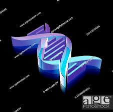 Medical Icon 3d Neon Glowing Dna Icon