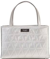 Sam Icon Quilted Satin Small Tote Bag