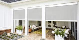 Motorized Patio Shades Custom Shade