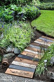 Reclaimed Wood Garden Path