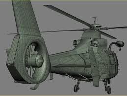 uscg mh 65 dolphin helicopter 3d model