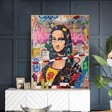 Canvas Posters Mona Lisa Street