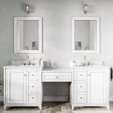 Atwell 84 Inch Modern Console Vanity With Rectangular Undermount Sinks White By Randolph Morris Rm8478wh Swh White