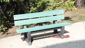 Empty Park Bench Stock Footage