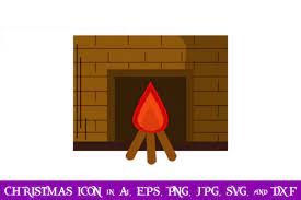 Fireplace Icon Graphic By