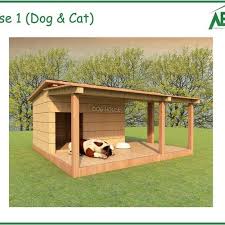 Large Dog Kennel With Porch Plans Pet