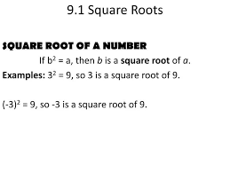 Square Roots Powerpoint Presentation