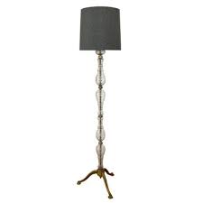French Floor Lamp With Glass Column