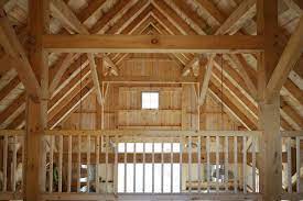 Timber Frame Barn With Tractor Storage