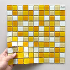 Whole Foshan Yellow Square Mosaic