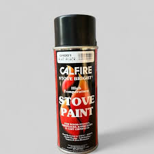 Flat Black Calfire Stove Bright Aerosol