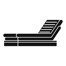 Soft Outdoor Chair Vector Icon