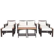 Costway 7 Piece Patio Rattan Furniture