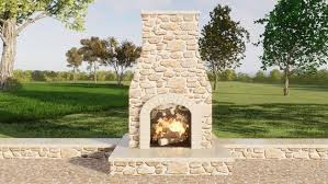 Outdoor Fireplace Plans 4x5 Ft Pdf Diy