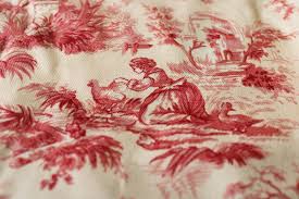 French Country Style Toile Print Fabric