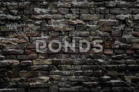 Urban Black Brick Wall Texture Old