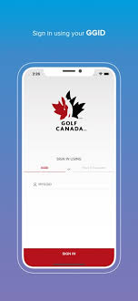 Golf Canada Tm On The App