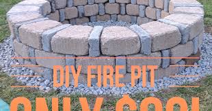 Diy Brick Fire Pit For Only 80