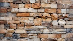 Natural Stone Wall Background Of