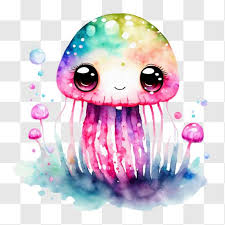Colorful Jellyfish Artwork For