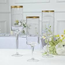 Stem Hurricane Glass Candle Holders