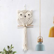 Bohemian Woven Owl Wall Hanging