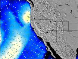 California Surf Map Wind And Wave