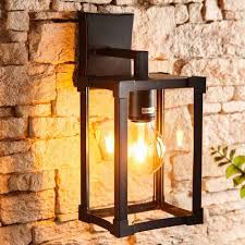 Outdoor Square Lantern Wall Light Lamp